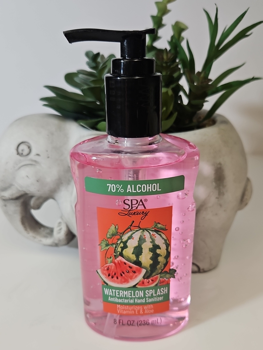 Spa Luxury Watermelon Splash Antibacterial Hand Sanitizer - Pink